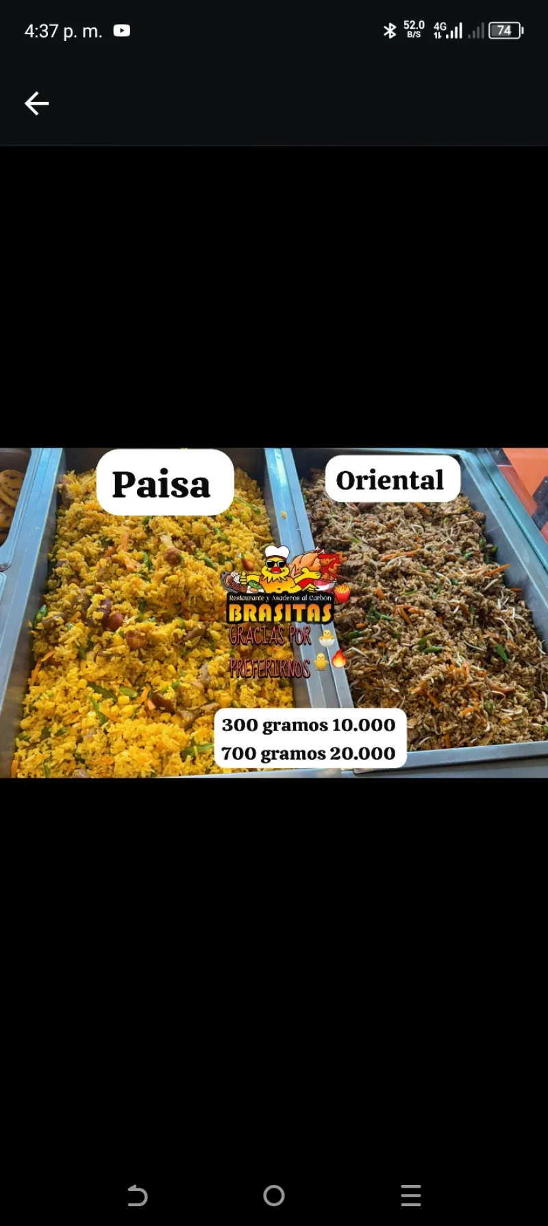 Paisa y Oriental
